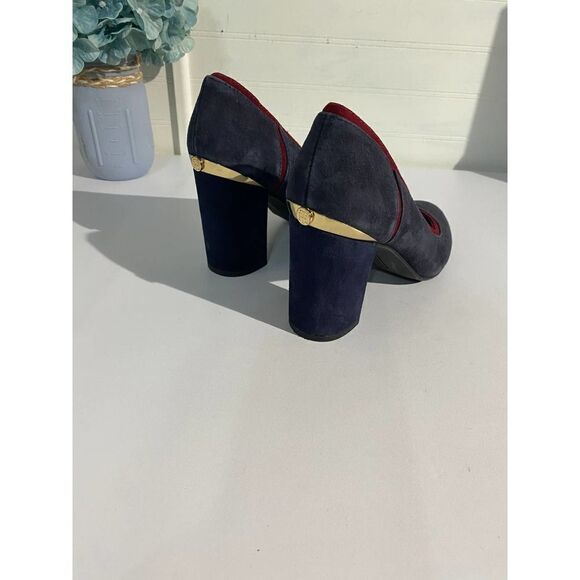 Tommy Hilfiger Black Suede Block Heels - Picture 4 of 10